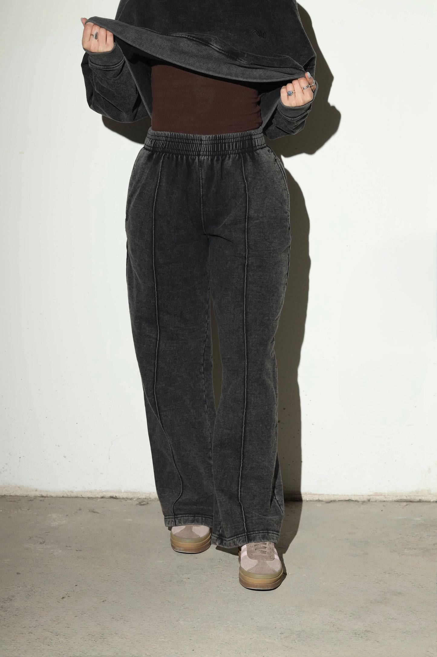 Pantalón Black Acid Wash