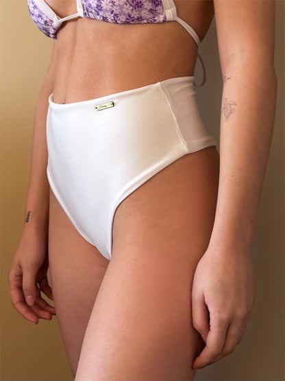 Bottom bikini tiro alto colaless blanco - Areia Concepts
