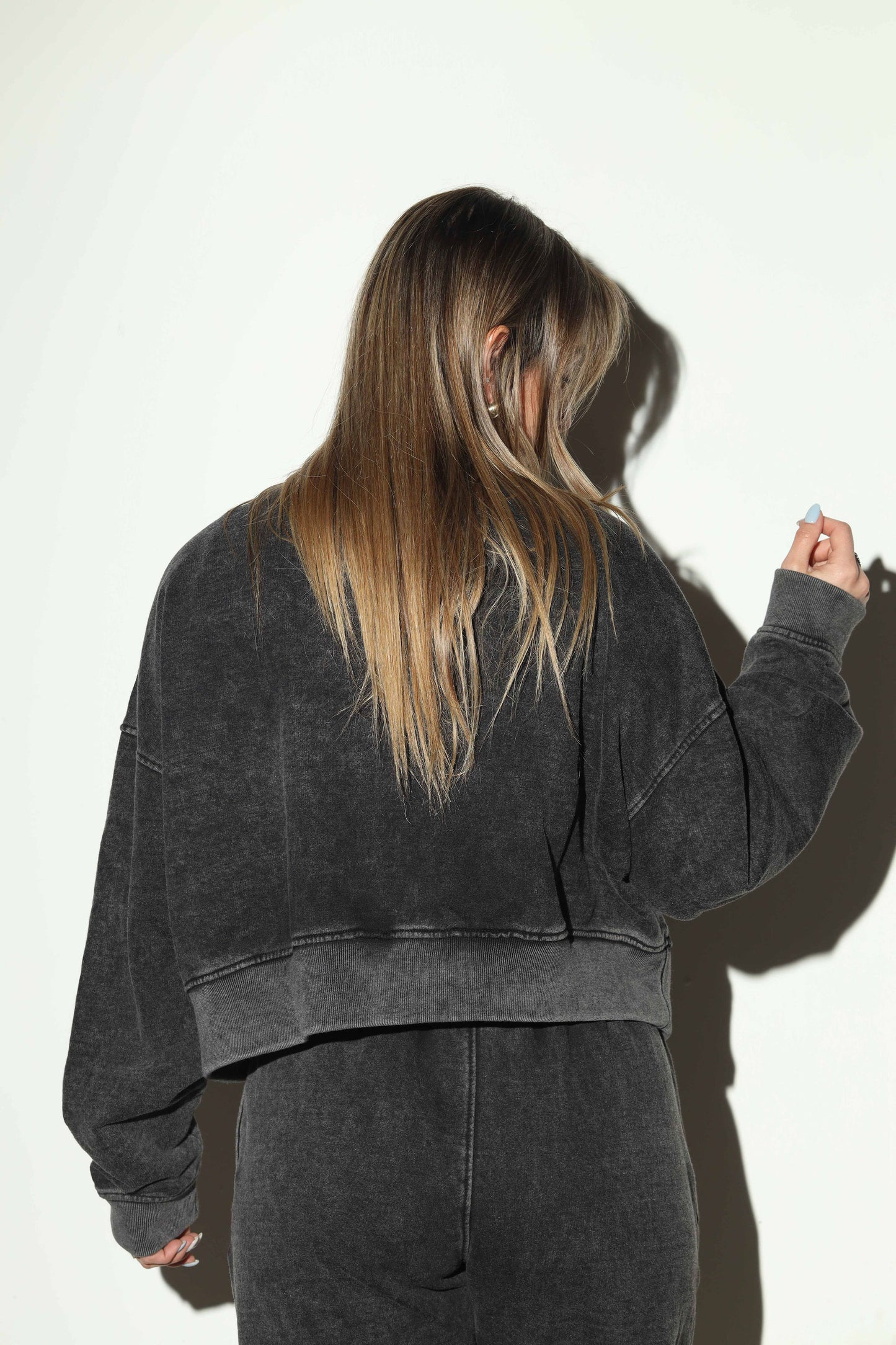 Polerón Black Acid Wash