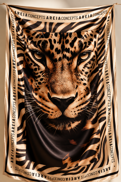Pareo satín Jaguar Spirit - Areia Concepts