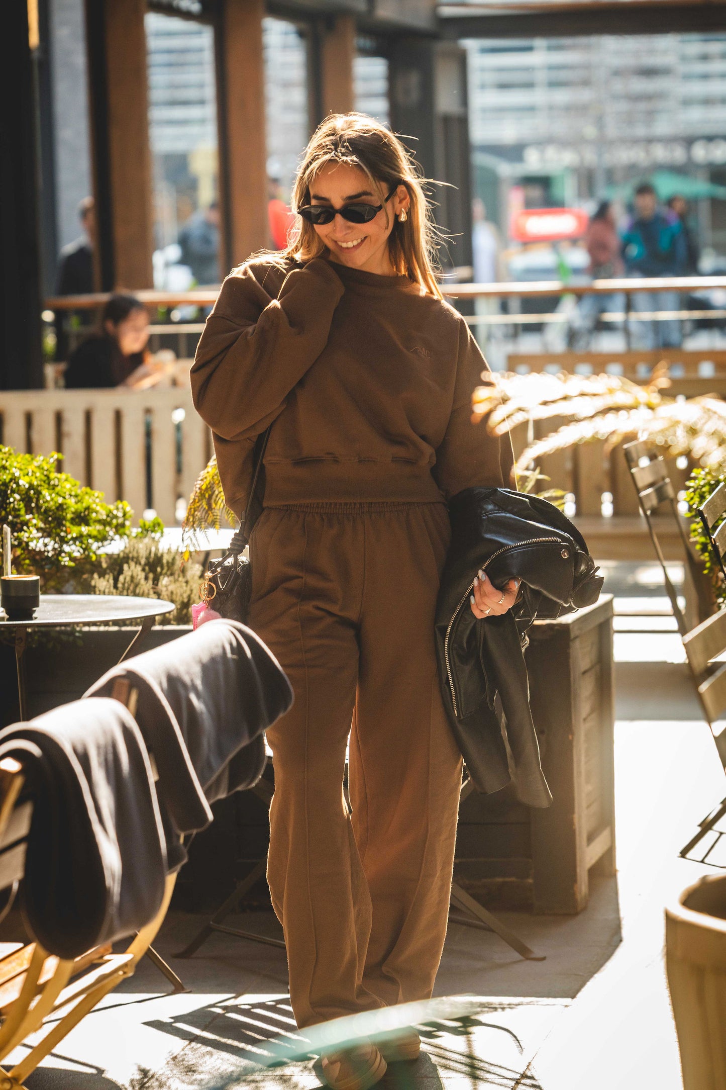 Pantalón wide leg café oversized - Areia Concepts