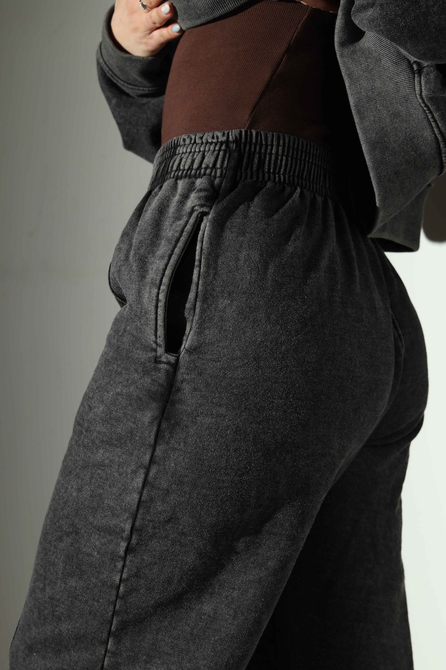 Pantalón Black Acid Wash