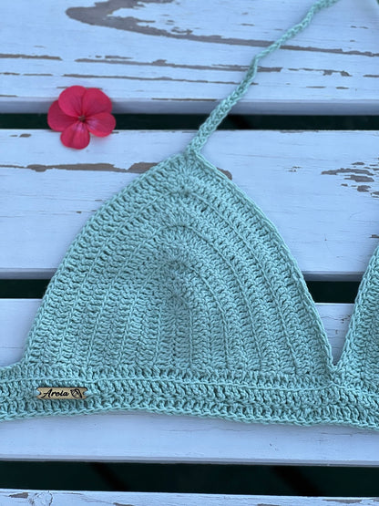 Top crochet verde agua - Areia Concepts